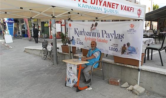 Karaman'da 'Kurban Bağış Standı' Açıldı