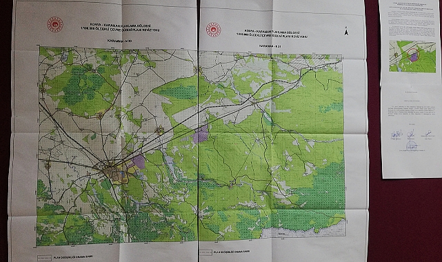 Konya-Karaman Planlama Bölgesi 1/100.000 Ölçekli Çevre Düzeni Planı Değişikliği Askıya Çıktı