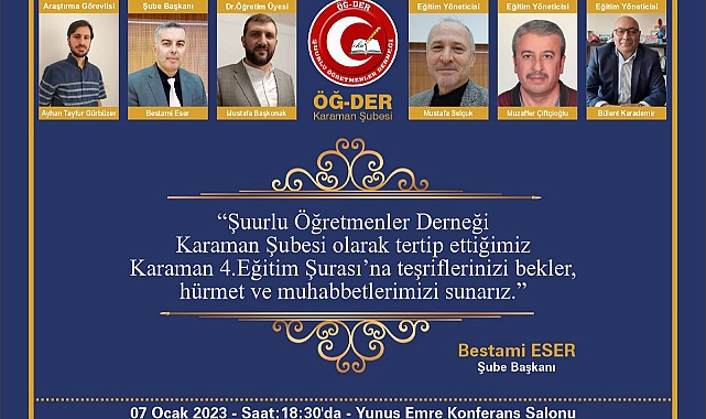 ÖĞ-DER '4. Eğitim şûrası' düzenliyor