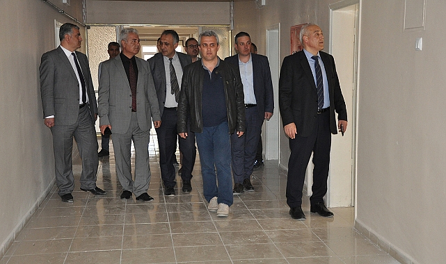 Kurşun Tadilatı Biten Binada İncelemelerde Bulundu