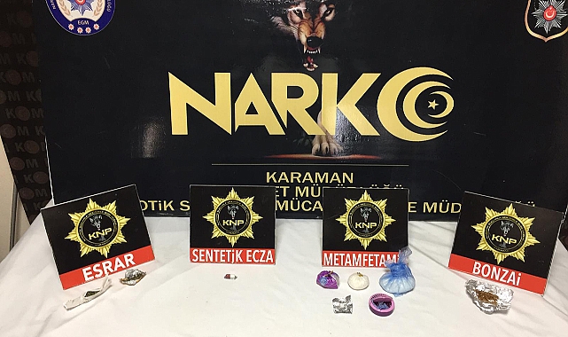 Karaman'da Uyuşturucu Operasyonunda 3 Zanlı Tutuklandı