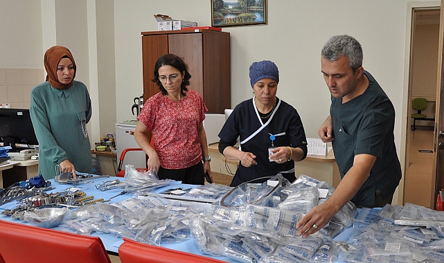 Eğitim ve Araştırma Hastanesine Cerrahi Aletler Alındı