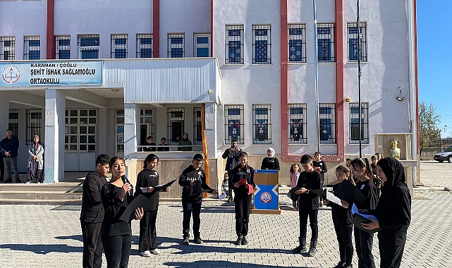 Şehit Jandarma Er İshak Sağlamoğlu İsminin Verildiği Ortaokulda Dualarla Yâd Edildi