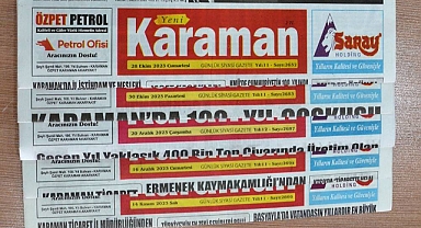 Yeni Karaman Gazetesi 12 Yaşında