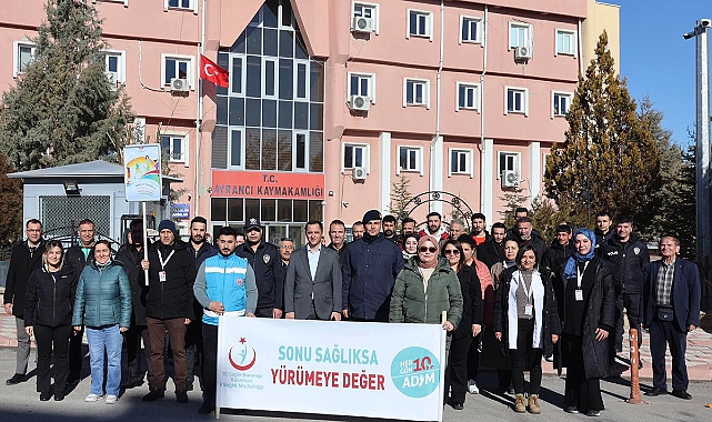 Ayrancı'da Sağlıklı Yaşam Yürüyüşü