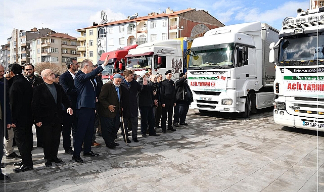 Karaman'dan Gazze'ye Yardım Eli Uzandı