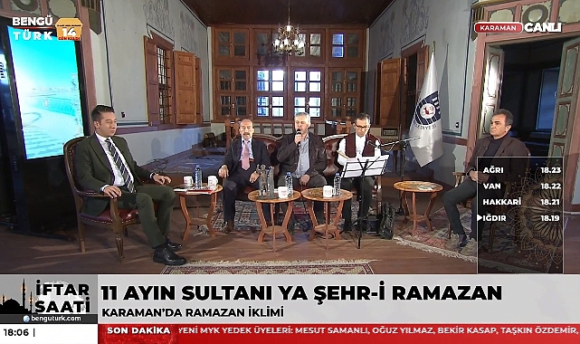 Bengü Türk İftar Saati Programı Karaman’da Yapıldı