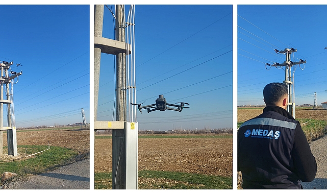 Medaş, Elektrik Şebekesinde İnsansız Hava Araçlarını Devreye Alıyor!