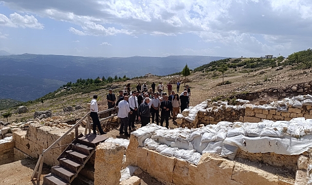 Kaymakam Erdoğan, Sbide Antik Kenti Kazı Alanını İnceledi