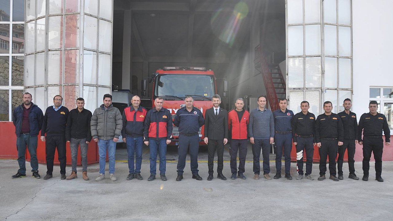 Ermenek Belediyesi İtfaiye Personeline Yangın Eğitimi Verildi
