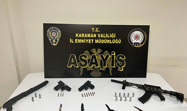 Karaman'da Çeşitli Suçlardan Aranan 25 Şüpheli Yakalandı