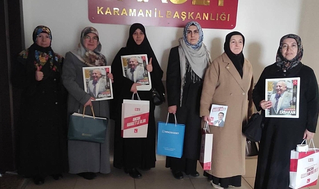 Saadet Partisi Karaman Kadın Kolları Ramazan’ı Necmeddin Erbakan Özel Sayısıyla Kutladı