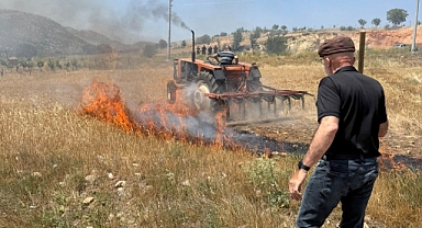Çiftçinin Bir Yıllık Emeği Kül Oldu