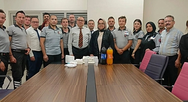 Hastanenin Özel Güvenlik Personelleri Pasta Kesti