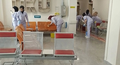 Hastanede Genel Temizlik Çalışmaları Sürüyor