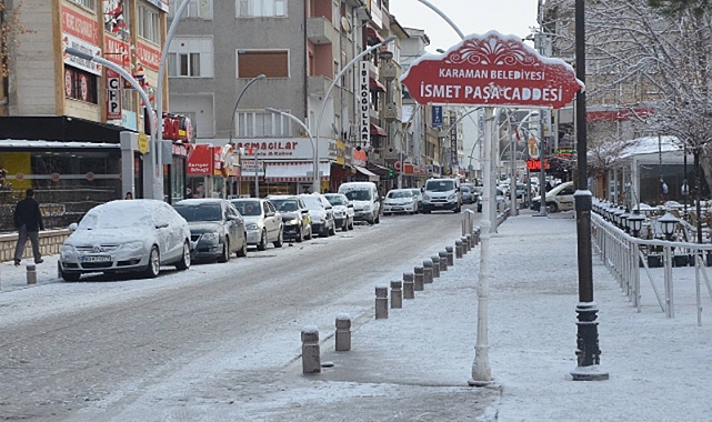Karaman’da Ayaz Geceler: Termometreler Eksi Dereceleri Gösterdi
