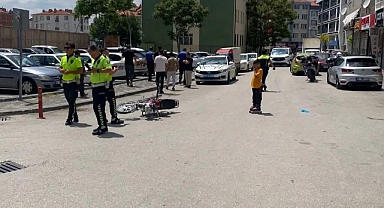 Karaman’da Polise Çarpan Motosiklet Sürücüsü Gözaltına Alındı