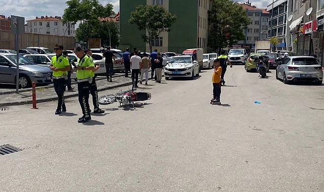 Karaman’da Polise Çarpan Motosiklet Sürücüsü Gözaltına Alındı