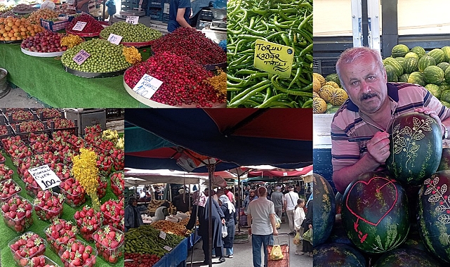 Karaman'da Semt Pazarlarında Yaz Bereketi