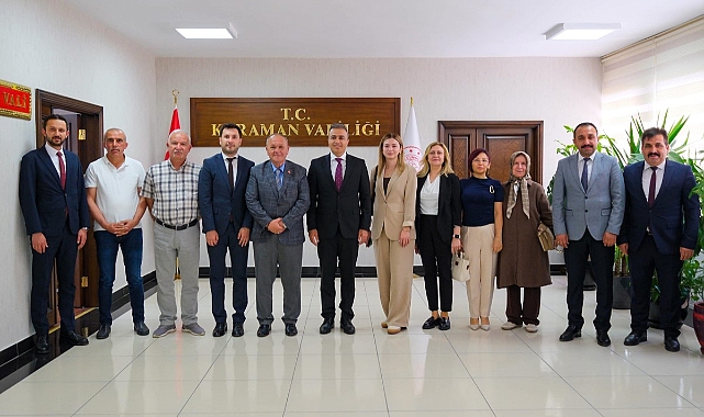 Karaman Kent Konseyinden Vali Çiçek'e Ziyaret
