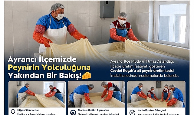 Ayrancı'da Peynir Üretim Tesisi Denetlendi