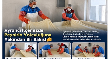 Ayrancı'da Peynir Üretim Tesisi Denetlendi