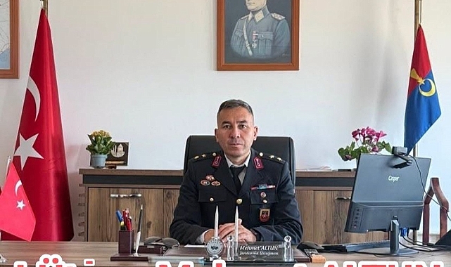 Ermenek İlçe Jandarma Komutanı Mehmet Altun'un Görev Yeri Değişti