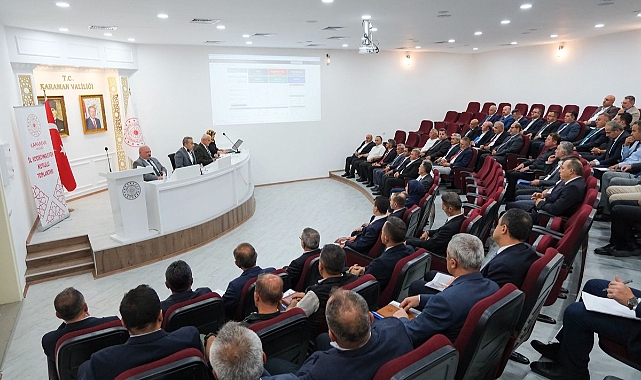 Karaman'da 155 Kamu Yatırımı Masaya Yatırıldı