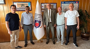 Karaman Şoförler ve Otomobilciler Odası'ndan Ticaret Borsası'na İade-i Ziyaret